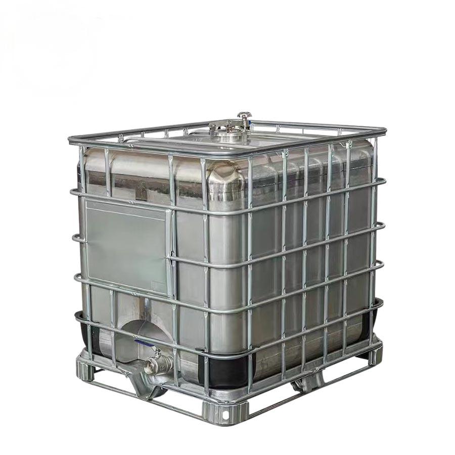 1000L 275 Gallon Stainless Steel Water IBC Tote tank