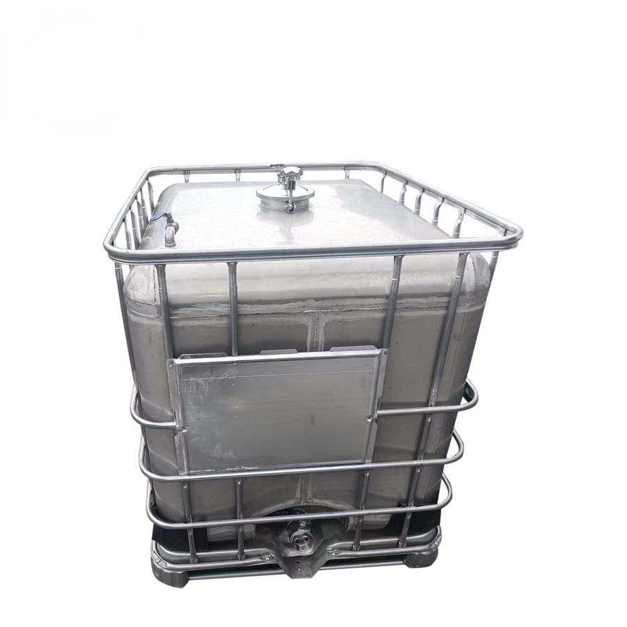 1000L 275 Gallon Stainless Steel Water IBC Tote tank